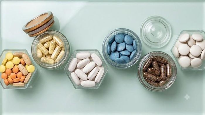 Người sau tuổi 60 cần bổ sung một số vitamin và khoáng chất thiết yếu dưới sự tư vấn của bác sĩ. Ảnh minh họa AI.