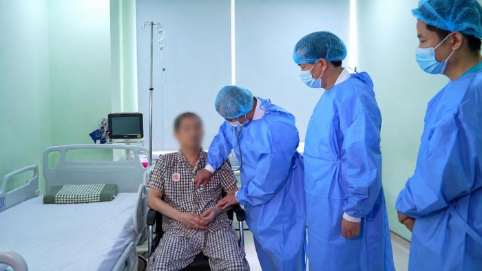 Sau ghép, bệnh nhân có tiến triển tích cực và tiếp tục được theo dõi sát sao. Ảnh BV cung cấp.