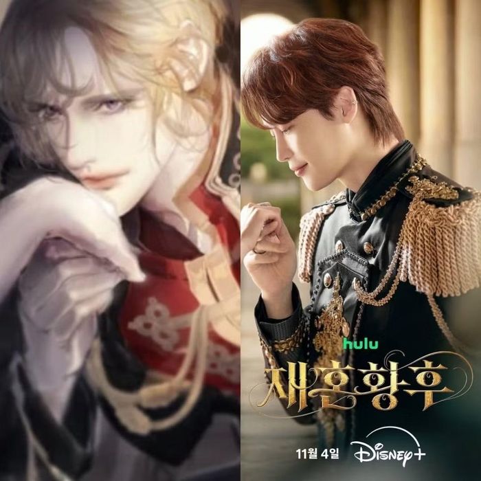 Dân mạng so sánh poster "Hoàng Hậu Tái Hôn" của từng nhân vật với bản webtoon.