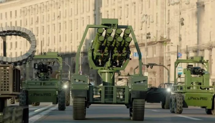 Theo Ukraine, đây là cuộc diễu binh đầu tiên trên thế giới tập trung hoàn toàn vào các hệ thống không người lái.