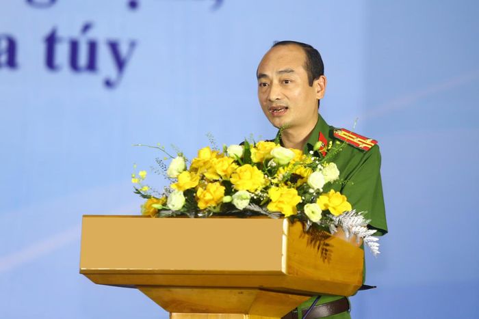 Thượng tá Nguyễn Chí Hoàng, Cục Cảnh sát điều tra tội phạm về ma túy truyền đạt các nội dung trọng tâm của Luật Phòng, chống ma túy năm 2025 và Nghị định số 163/2026/NĐ-CP