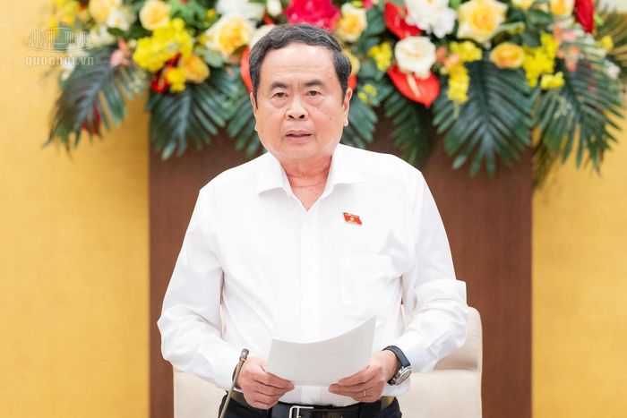Chủ tịch Quốc hội Trần Thanh Mẫn phát biểu kết luận phiên họp