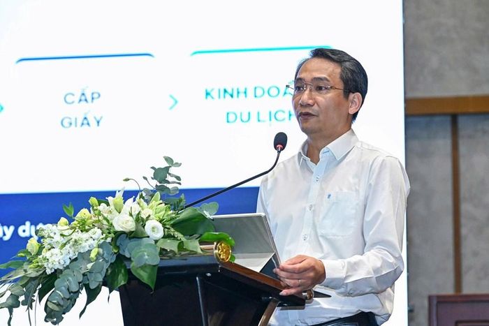 Ông Vương Duy Dũng, Phó Cục trưởng Cục Quản lý nhà và thị trường bất động sản (Bộ Xây dựng), phát biểu