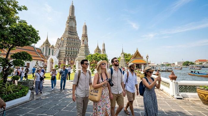Thái Lan lấy ý kiến người nước ngoài về đề xuất thu phí du lịch. Ảnh: AI