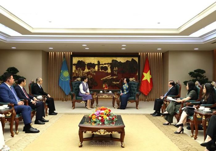 Phó Thủ tướng Phạm Thị Thanh Trà đề nghị hai bên tiếp tục thúc đẩy thương mại, tăng cường kết nối doanh nghiệp và mở rộng thị trường - Ảnh: chinhphu.vn/Thu Giang