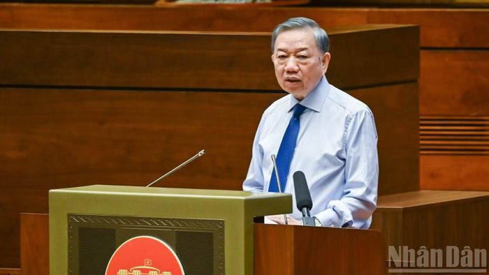 Tổng Bí thư, Chủ tịch nước Tô Lâm phát biểu chỉ đạo tại gặp mặt.