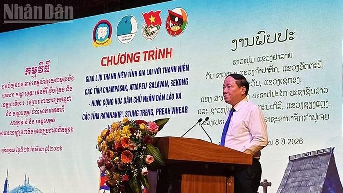 Đồng chí Phạm Anh Tuấn phát biểu tại chương trình (Ảnh: Phúc Thắng)