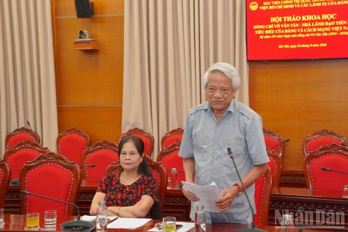 Các đại biểu tham luận tại hội thảo. (Ảnh: HẢI ĐĂNG)