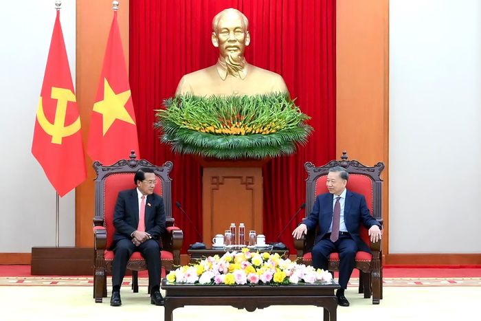Tổng Bí thư, Chủ tịch nước Tô Lâm tiếp đồng chí Vanhxay Phongsavanh, Ủy viên Bộ Chính trị, Bí thư Trung ương Đảng, Chủ nhiệm Ban Kiểm tra Trung ương, Tổng Thanh tra Nhà nước, Trưởng ban Phòng, chống tham nhũng Trung ương Lào.
