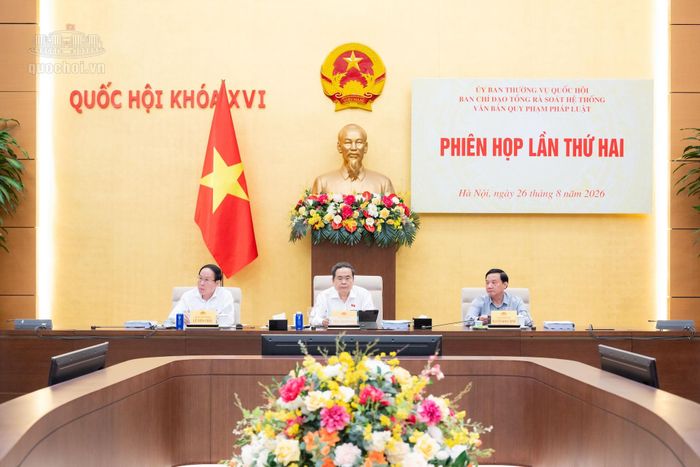 Chủ tịch Quốc hội Trần Thanh Mẫn chủ trì phiên họp. Ảnh: quochoi.vn