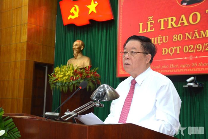 Đại tướng Nguyễn Trọng Nghĩa phát biểu.