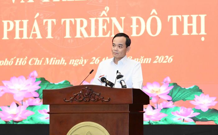  Bí thư Thành ủy TPHCM Trần Lưu Quang phát biểu kết luận hội nghị. Ảnh: VIỆT DŨNG 