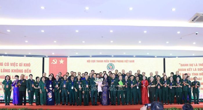 Đại hội đại biểu toàn quốc Hội Cựu Thanh niên xung phong lần thứ V, nhiệm kỳ 2026 - 2031. Ảnh: TTXVN