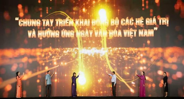 Nghi thức bấm nút Lễ Phát động - Ảnh: BTC.