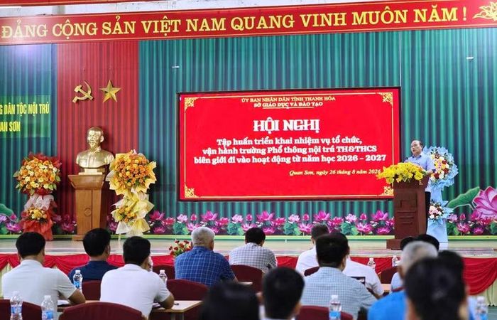 Sở GD&ĐT Thanh Hóa tổ chức tập huấn triển khai nhiệm vụ tổ chức, vận hành trường Phổ thông nội trú TH&THCS biên giới.