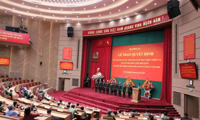 Toàn cảnh buổi lễ. (Nguồn: VNFPU1)