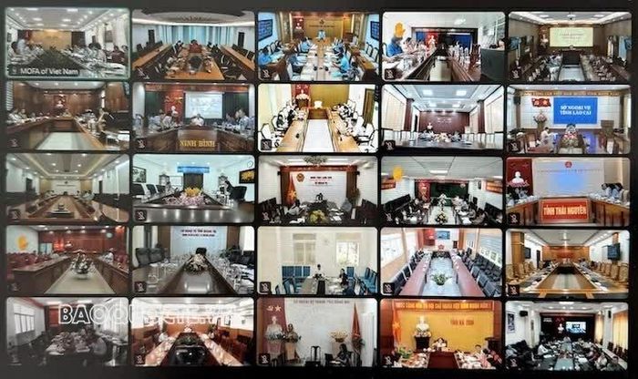 34 điểm cầu trực tuyến tại các địa phương. (Ảnh: TCCB)