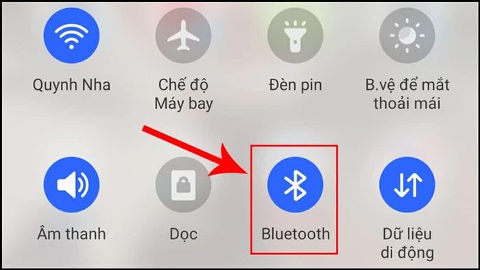 Ngắt Bluetooth đang kết nối.