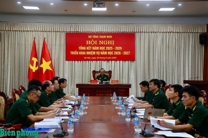 Toàn cảnh điểm cầu Bộ Tư lệnh Bộ đội Biên phòng. Ảnh: Cẩm Linh