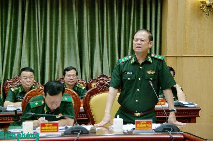 Trung tướng Nguyễn Anh Tuấn phát biểu tại hội nghị. Ảnh: Thu Minh
