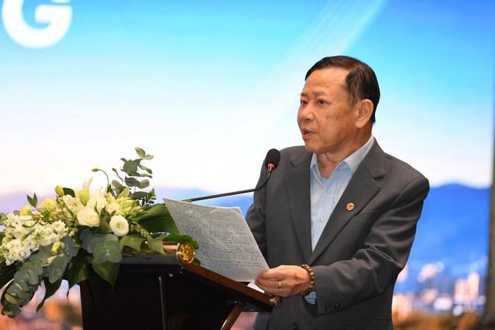 TS. Nguyễn Văn Khôi - Chủ tịch Hiệp hội Bất động sản Việt Nam phát biểu tại diễn đàn.