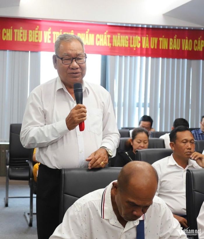 Đại diện Người có uy tín phát biểu tại buổi gặp mặt