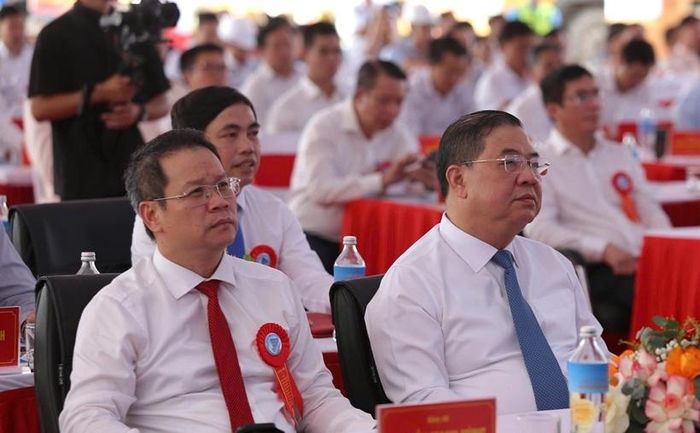 Phó Thủ tướng Thường trực Chính phủ Phạm Gia Túc dự lễ khởi công hai dự án hạ tầng trọng điểm tại Đà Nẵng ngày 25/8.