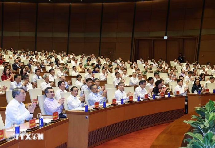 Các đại biểu tham dự cuộc gặp. (Ảnh: Thống Nhất/TTXVN) ​