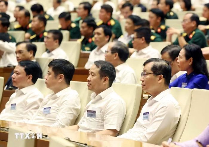 Các đại biểu tham dự cuộc gặp mặt. (Ảnh: Thống Nhất/TTXVN)