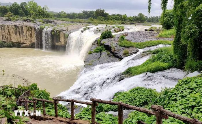 Thác Dray Sap nằm trong vùng Công viên địa chất toàn cầu UNESCO Đắk Nông (xã Nam Đà, tỉnh Lâm Đồng). (Ảnh: Nguyễn Huy Thành/TTXVN)