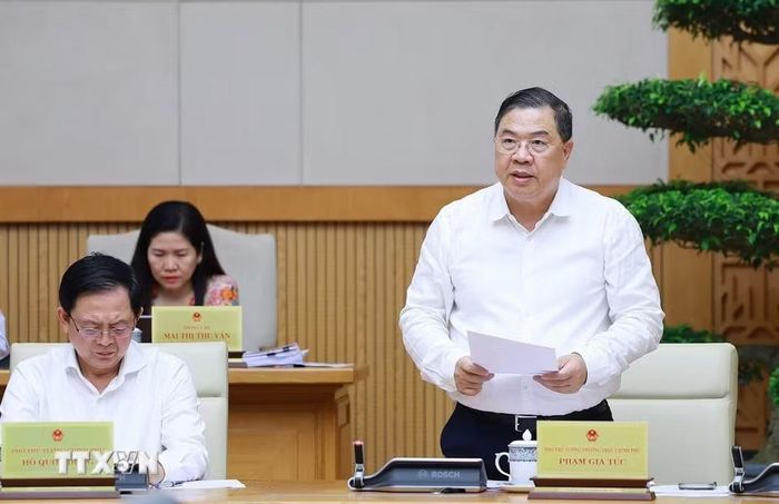 Phó Thủ tướng Thường trực Phạm Gia Túc phát biểu. (Ảnh: Dương Giang/TTXVN)