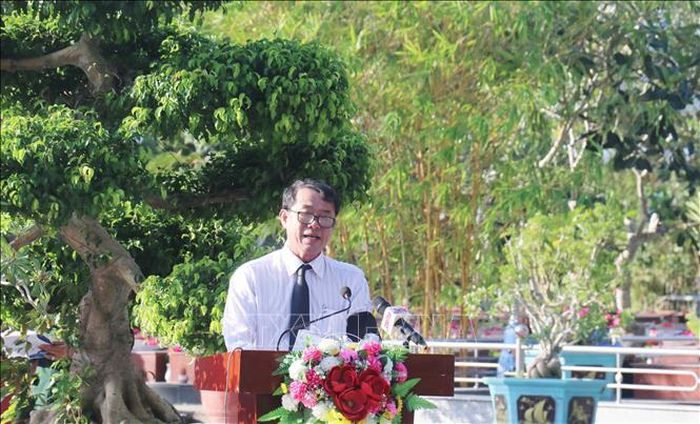 Ông Nguyễn Văn Khởi, Phó Chủ tịch UBND thành phố, Trưởng Ban Chỉ đạo 515 thành phố Cần Thơ phát biểu tại buổi lễ.
