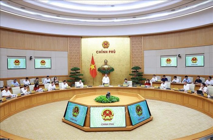 Phiên họp Chính phủ chuyên đề về xây dựng pháp luật (phiên thứ hai) tháng 8 năm 2026. Ảnh: Dương Giang/TTXVN