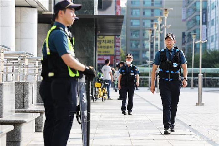 Cảnh sát Hàn Quốc. Ảnh minh hoạ: Yonhap/TTXVN