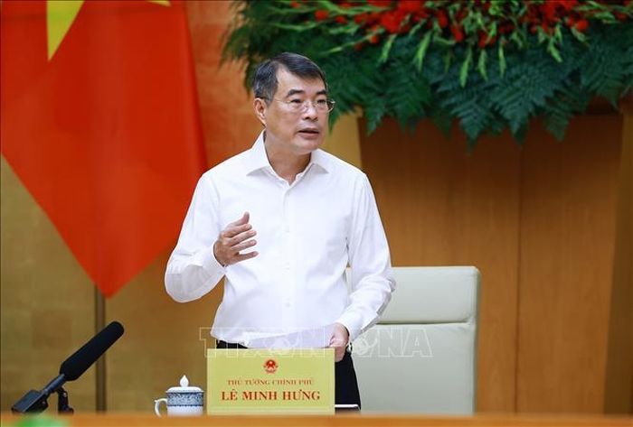 Thủ tướng Lê Minh Hưng kết luận Phiên họp Chính phủ chuyên đề về xây dựng pháp luật (phiên thứ hai) tháng 8 năm 2026. Ảnh: Dương Giang/TTXVN