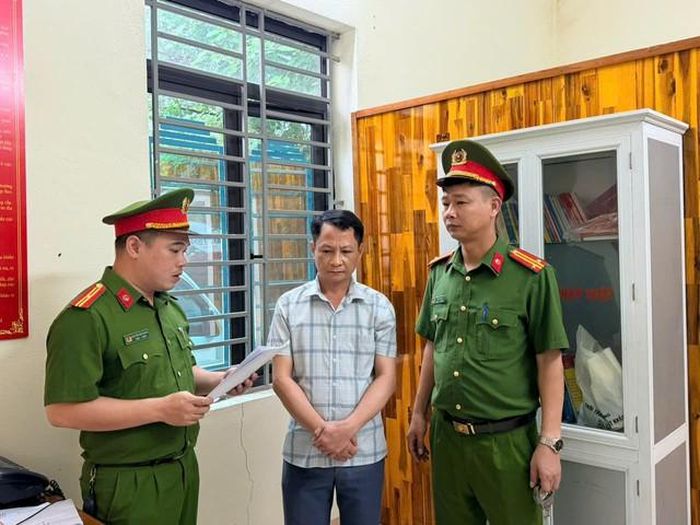 Bị can Sái Văn Thường. Ảnh: Công an tỉnh Phú Thọ.