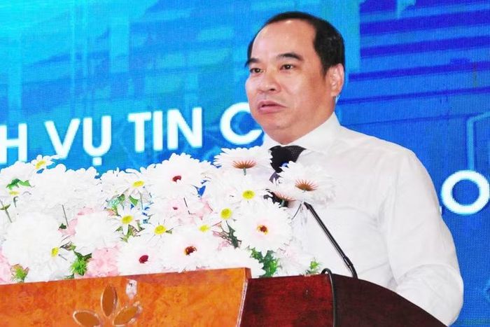 Ông Nguyễn Hữu Thanh Bình nhấn mạnh yêu cầu đẩy mạnh sử dụng chữ ký số trong các giao dịch thực tế. Ảnh: Thảo Anh.