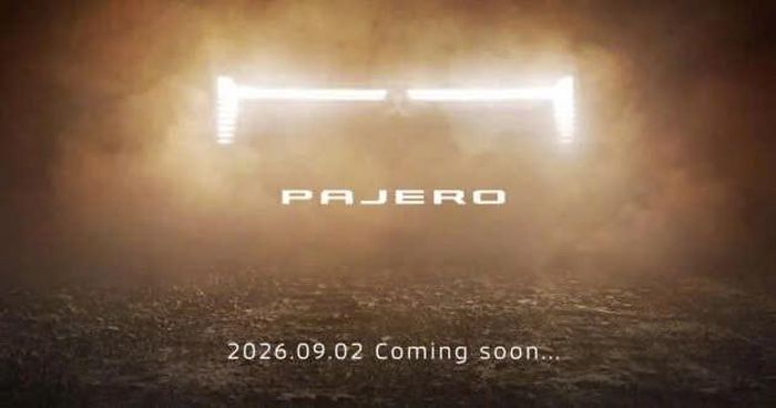 Mitsubishi Pajero thế hệ mới ra mắt ngày 2/9.