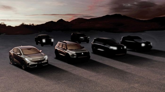 Dải sản phẩm Mitsubishi tại Mỹ tính đến năm 2027 (Ảnh: Carscoops).