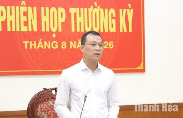 Chủ tịch UBND tỉnh Tô Anh Dũng phát biểu chỉ đạo tại phiên họp.
