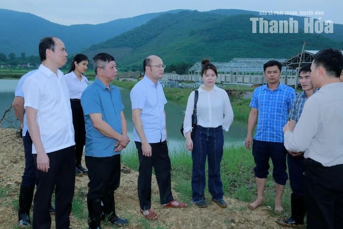 Phó Chủ tịch UBND tỉnh Cao Văn Cường kiểm tra tiến độ Dự án Trang trại nông nghiệp công nghệ cao - Trại gà thịt 4A, xã Mậu Lâm.