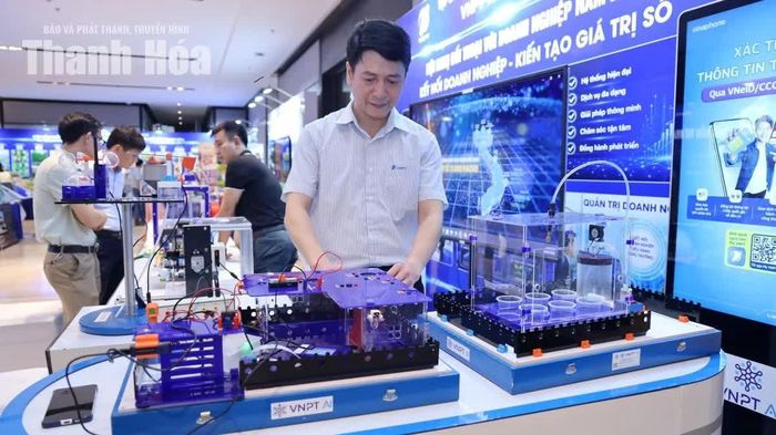 VNPT Thanh Hóa đã hoàn tất lắp đặt các mô hình trưng bày như Stem phun tưới cây trồng, nhà thông minh, Stem trạm thời tiết.