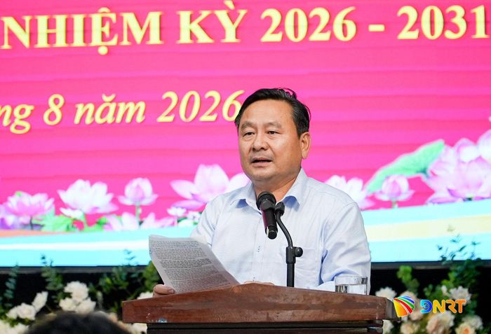 Phó Chủ tịch HĐND thành phố Nguyễn Công Thanh phát biểu kết luận hội nghị. Ảnh: HỒ QUÂN