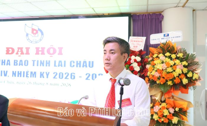 Đại biểu tham luận tại đại hội.