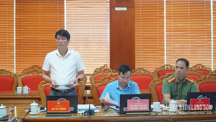 Lãnh đạo Sở Tài chính báo cáo tình hình thực hiện các dự án