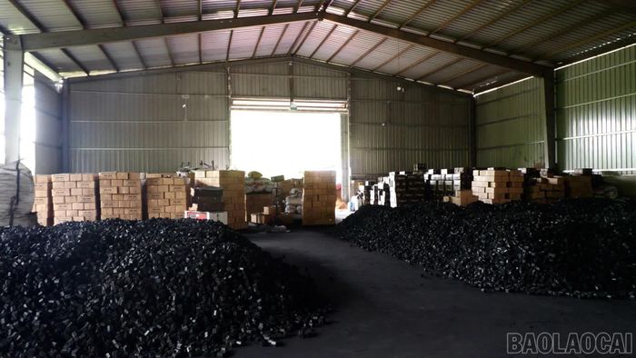 Cơ sở sản xuất than sinh học Chu Thị Ngọc Ánh có 24 lò than hóa với công suất 1.000 tấn/năm.