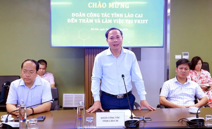 Giám đốc Sở Khoa học và Công nghệ Trần Ngọc Luận mong muốn Viện Khoa học và Công nghệ Việt Nam - Hàn Quốc sẽ quan tâm xem xét nghiên cứu để ứng dụng khoa học công nghệ vào các lĩnh vực mà tỉnh Lào Cai có tiềm năng, lợi thế.