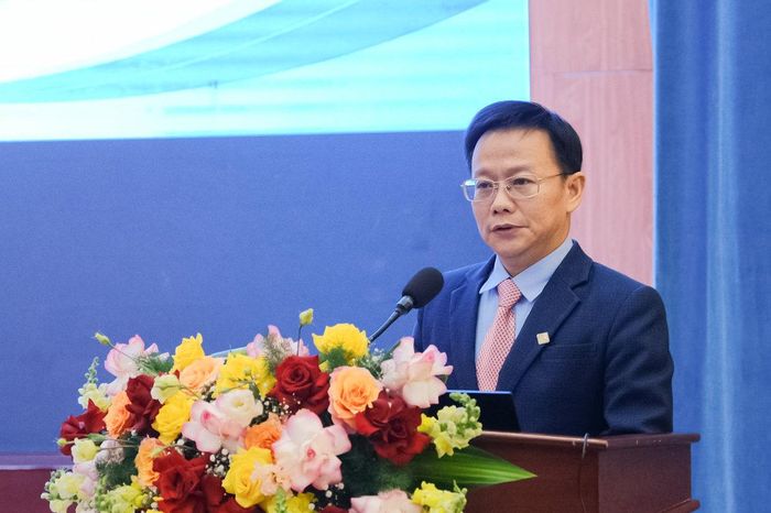 Phó Giám đốc Sở Ngoại vụ Nguyễn Quốc Tuyến phát biểu tại lớp tập huấn