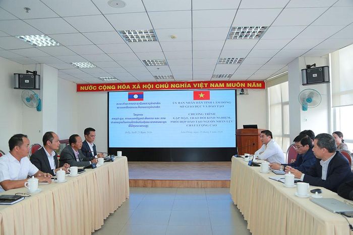 Buổi làm việc giữa Sở GD&ĐT tỉnh Lâm Đồng và Sở Giáo dục & Thể thao tỉnh Champasak