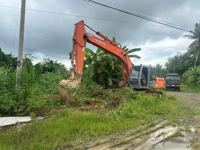 Xã Cát Tiên khởi công xây dựng dự án kè chống sạt lở suối Chuồng Bò